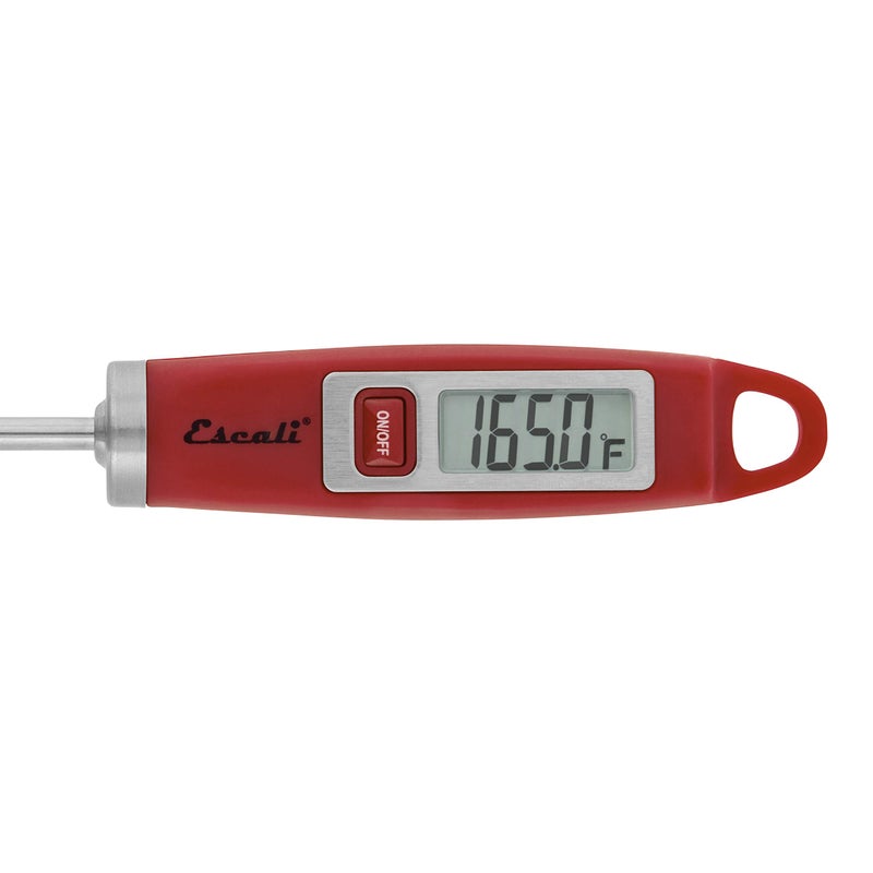 Escali DH1 Gourmet Digital Meat Thermometer with Extra Long Probe, NSF Certified, Red - Image 3
